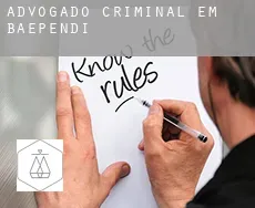 Advogado criminal em  Baependi