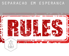 Separação em  Esperança