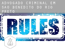 Advogado criminal em  São Benedito do Rio Preto