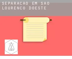 Separação em  São Lourenço dOeste
